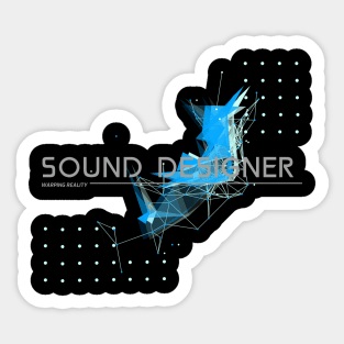 Sound Designer Blue Sticker